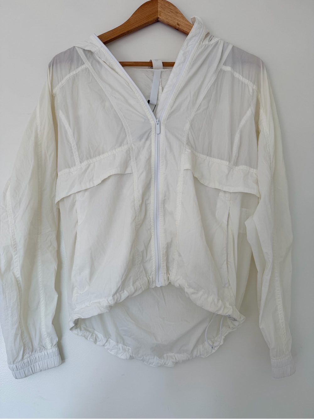 lululemon athletica White Hooded Utility Jacket